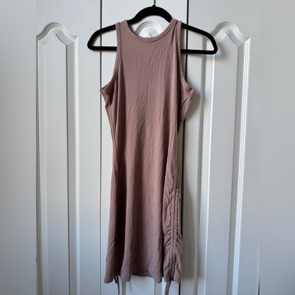 Alphalete Ribbed Tan Dress - Size Medium